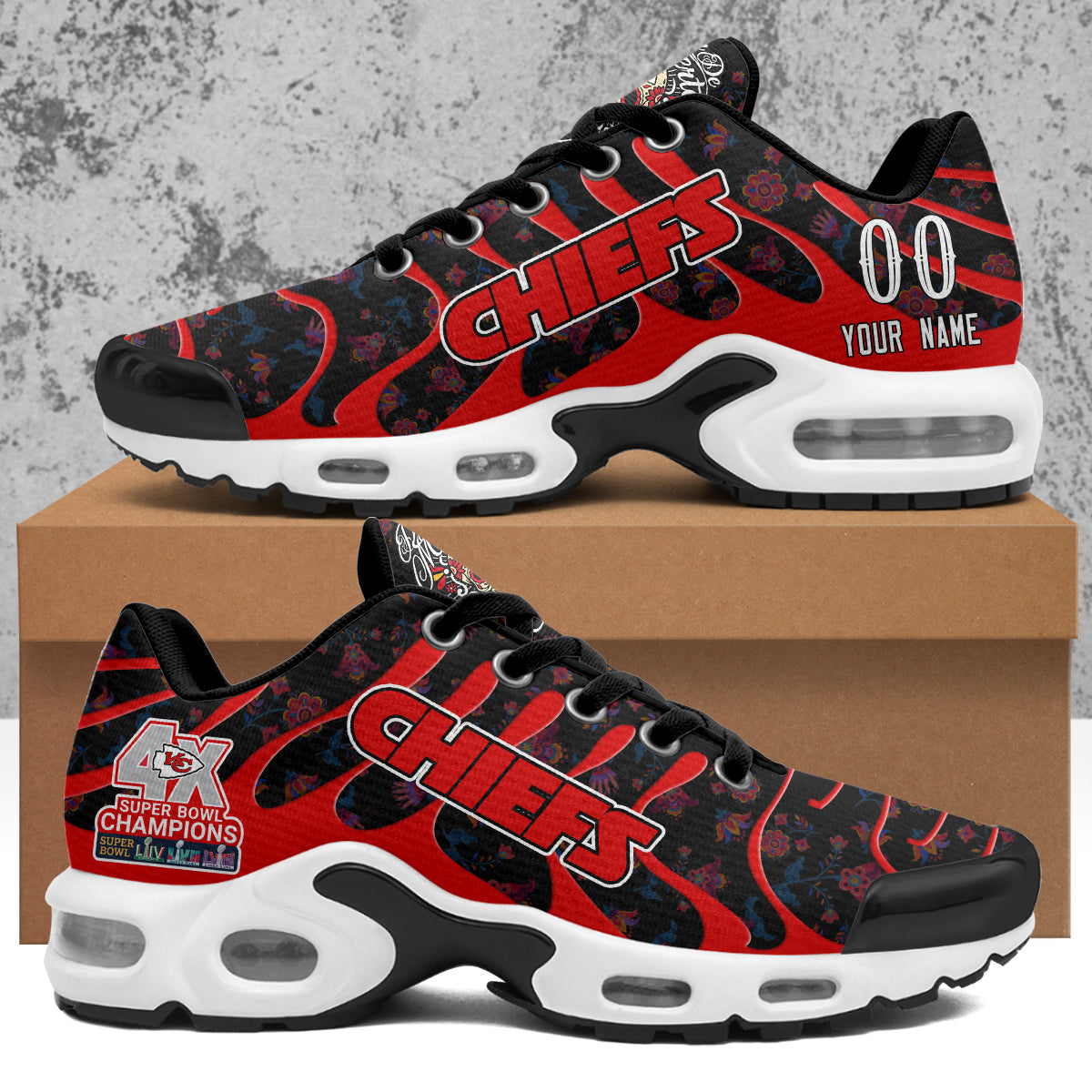 Kansas City Chiefs Día de los Muertos Edition Custom Sport Shoes