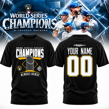 MIL World Series Champions Custom Two Sides T-Shirt - Printed V15