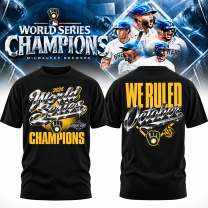 MIL World Series Champions Two Sides T-Shirt - Printed V27