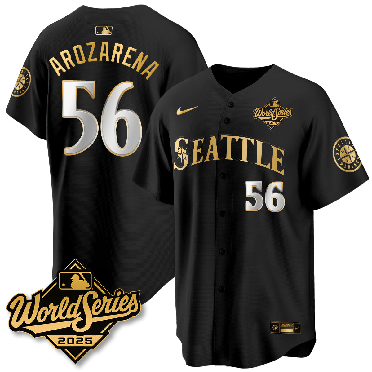 SEA 2025 World Series Gold Jersey - All Stitched