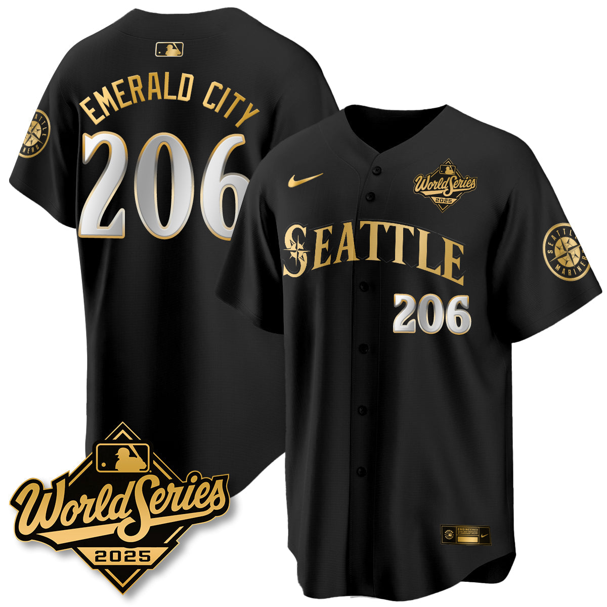 SEA 2025 World Series Gold Jersey - All Stitched