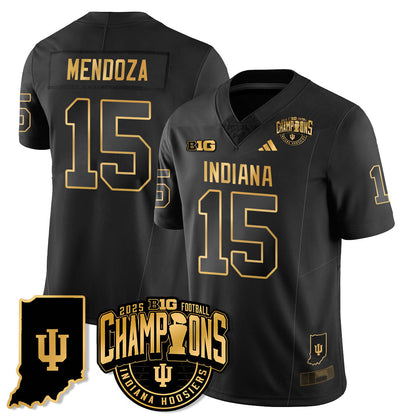 IND Vapor Limited Football Gold Jersey - Big 10 Champions - All Stitched