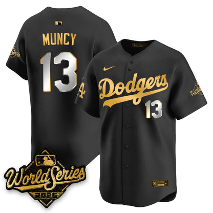 LAD 2025 World Series Gold Jersey - All Stitched