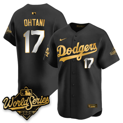 LAD 2025 World Series Gold Jersey - All Stitched