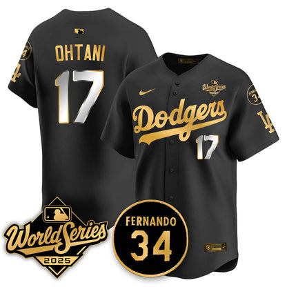 LAD 2025 National League Champions Jersey - All Stitched