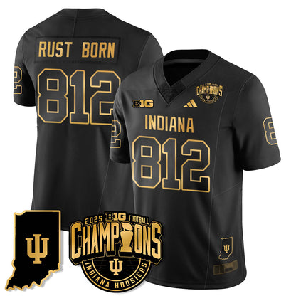 IND Vapor Limited Football Gold Jersey - Big 10 Champions - All Stitched