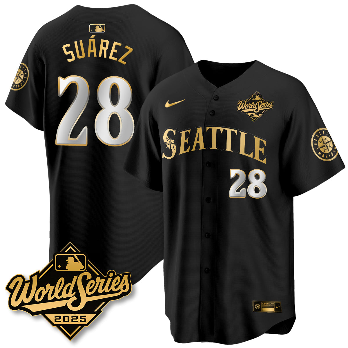 SEA 2025 World Series Gold Jersey - All Stitched