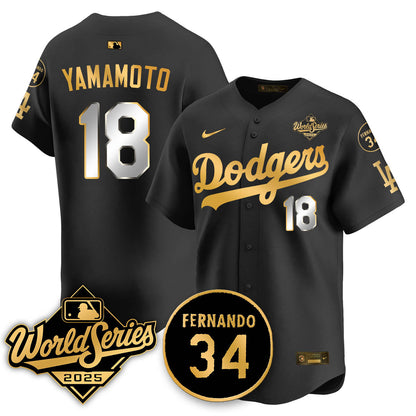 LAD 2025 National League Champions Jersey - All Stitched