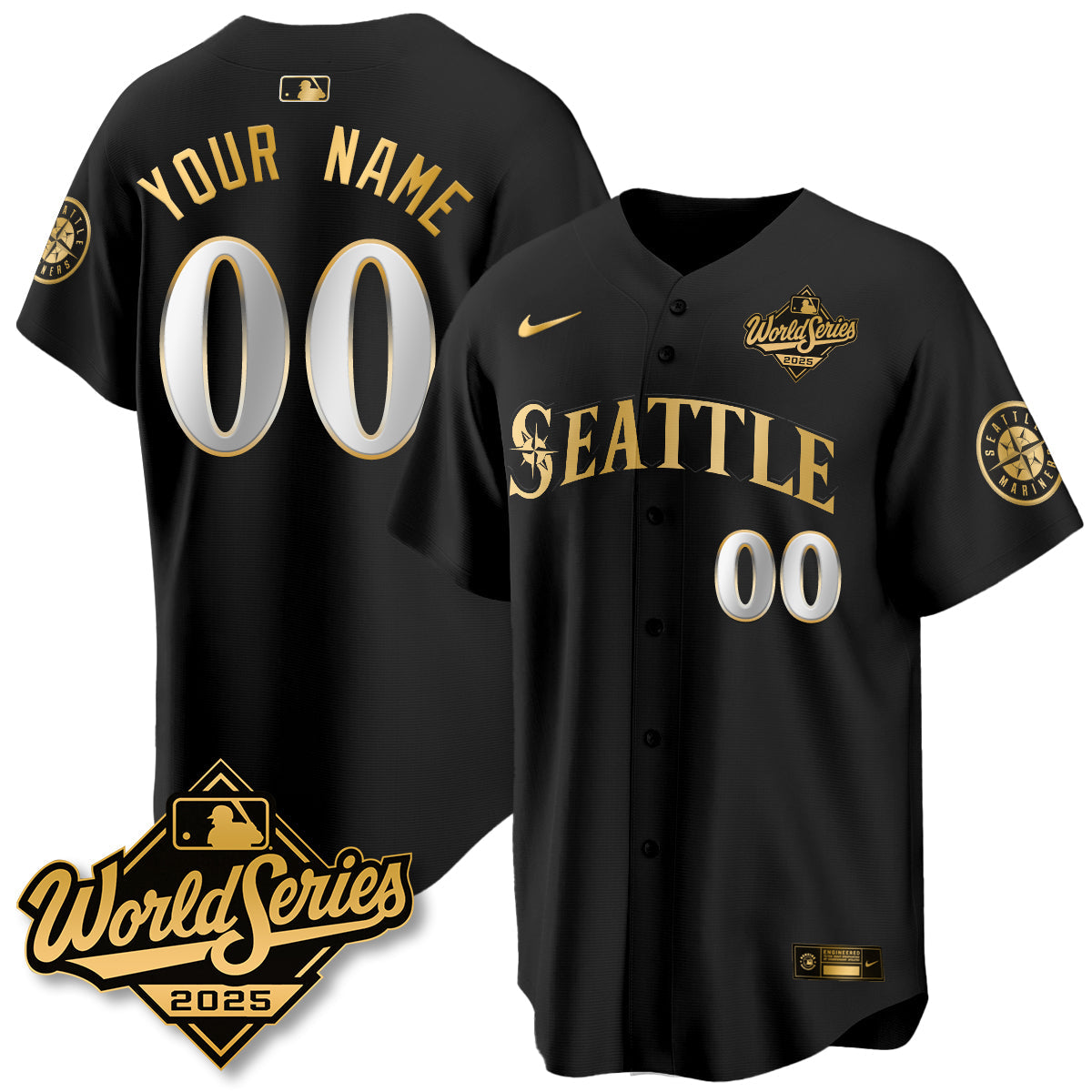 SEA 2025 World Series Gold Jersey - All Stitched