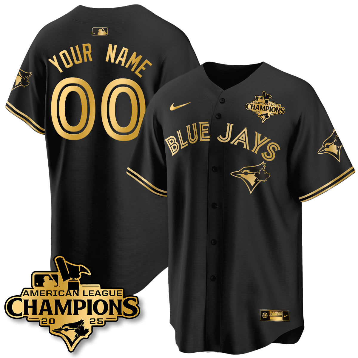 TOR 2025 American League Champions Custom Jersey - All Stitched