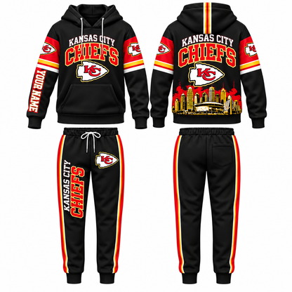 KC Streetwear Custom Hoodie Pants Set - Printed