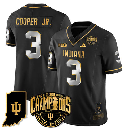 IND Vapor Limited Football Gold Jersey - Big 10 Champions - All Stitched