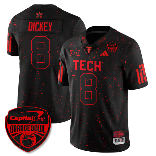 TTU Stranger Things Vapor Limited Football Jersey - Orange Bowl - All Stitched