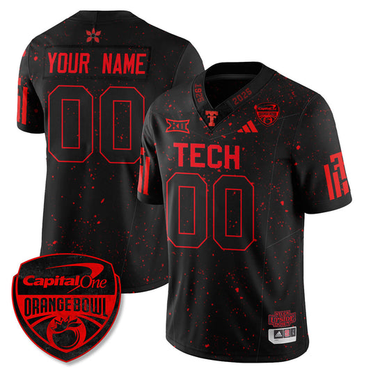 Custom TTU Stranger Things Vapor Limited Football Jersey - Orange Bowl - All Stitched