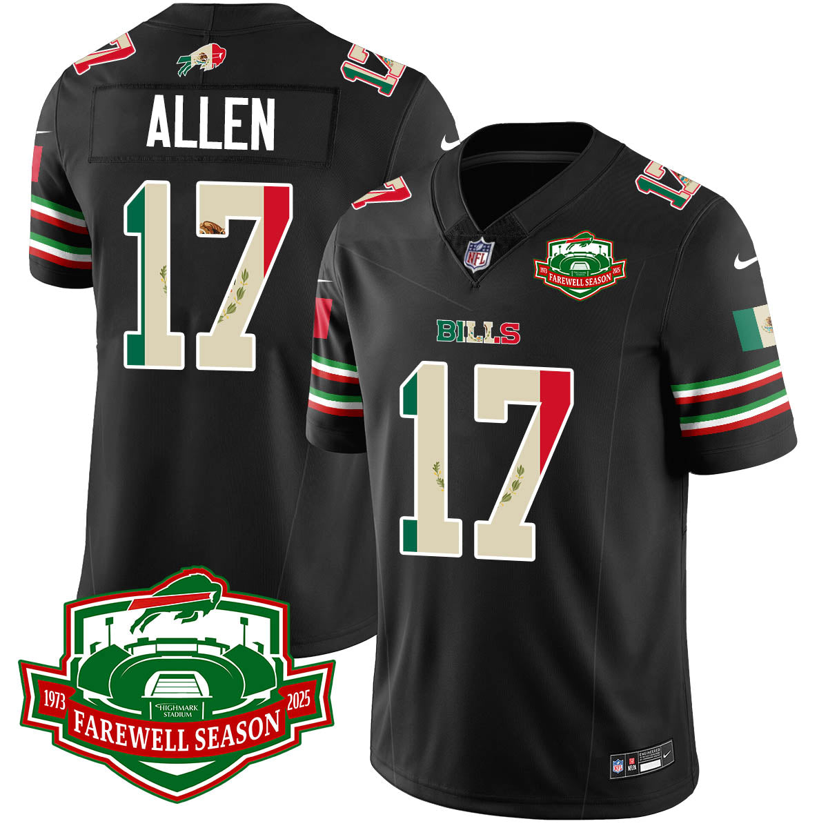 BUF Mexico Vapor Limited Jersey - All Stitched