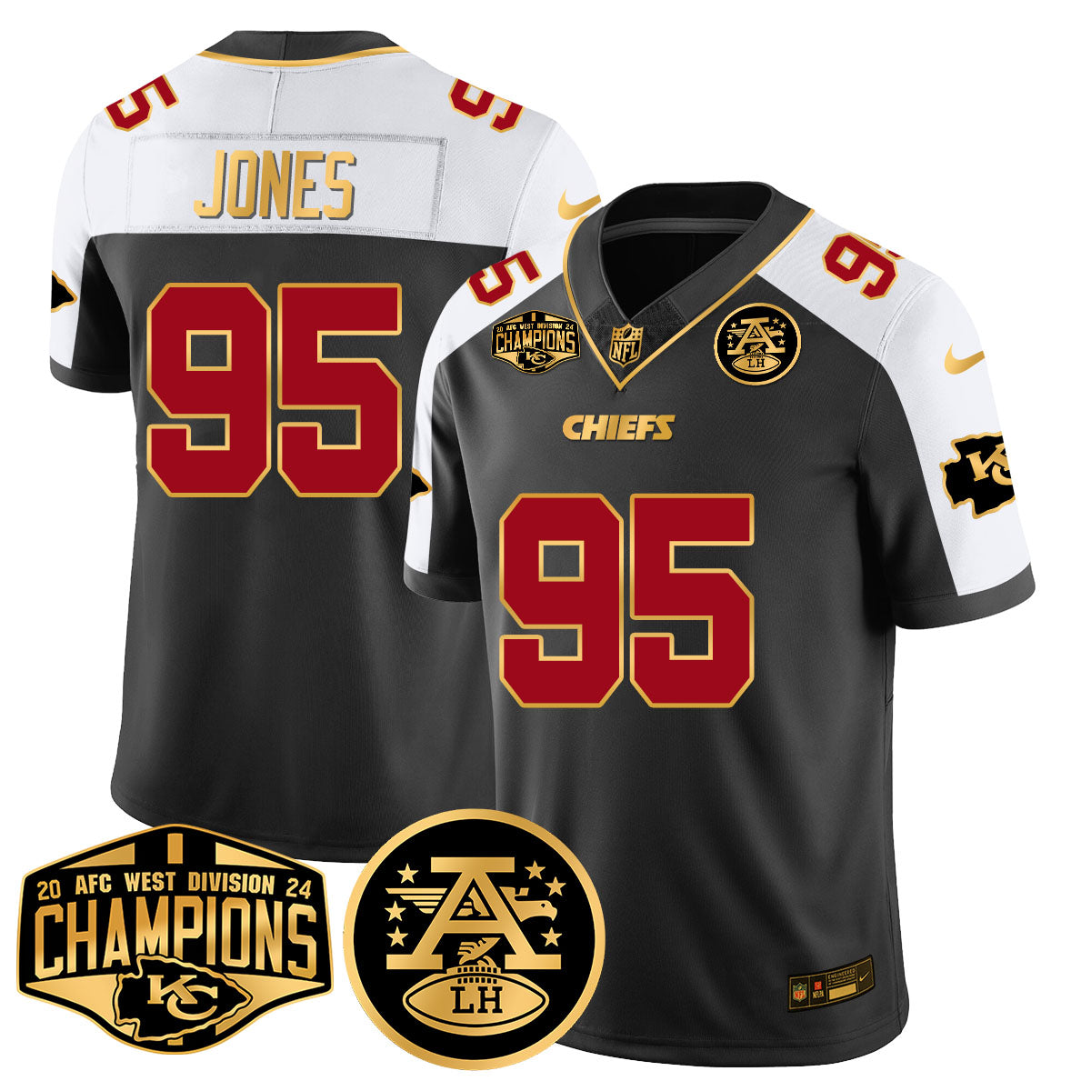 Chiefs 2024 AFC West Champions Jersey - All Stitched