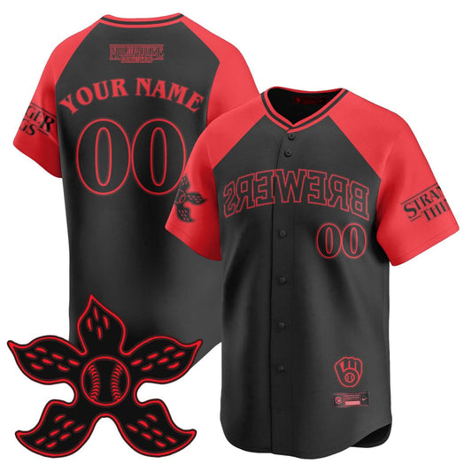 Milwaukee Brewers Stranger Things 2025 Limited Custom Jersey - All Stitched