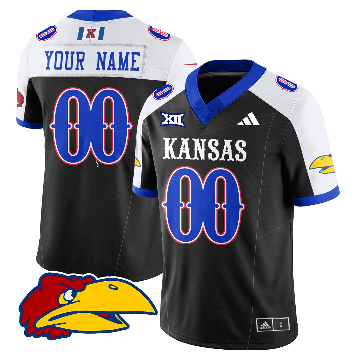 Custom Kansas Jayhawks Football 2025 Limited Jersey - All Stitched