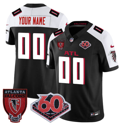 Atlanta Falcons 60th Season Vapor Limited Custom Jersey - All Stitched