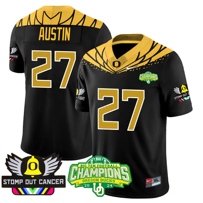 Oregon Alternate 2024 Big Ten Champions Jersey V3 - All Stitched