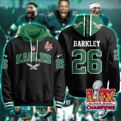 Philadelphia Eagles Super Bowl LIX Champions Hoodie - All Stitched