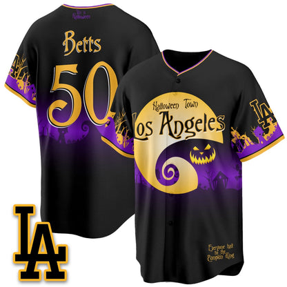 Los Angeles Dodgers "Halloween Town" Limited Jersey - Stitched