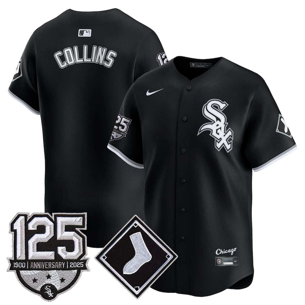 Chicago White Sox 125th Anniversary Jersey - All Stitched