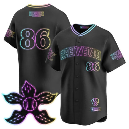 Milwaukee Brewers Stranger Things 2025 Limited Jersey - All Stitched