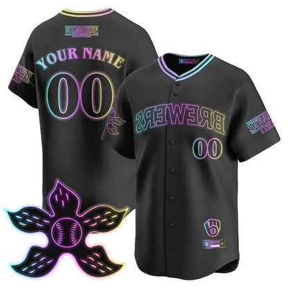 Milwaukee Brewers Stranger Things 2025 Limited Custom Jersey - All Stitched