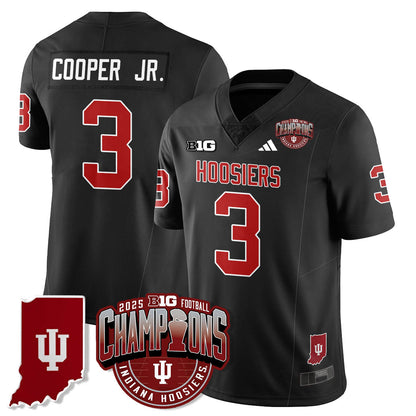 Indiana Hoosiers Vapor Limited Football Jersey - Big 10 Champions - All Stitched