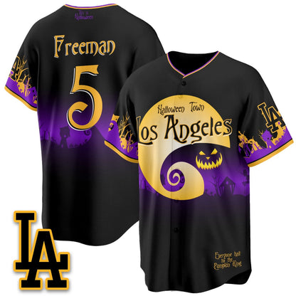 Los Angeles Dodgers "Halloween Town" Limited Jersey - Stitched