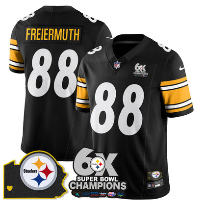 PIT 6-Time Champions Patch Vapor Limited Jersey - All Stitched