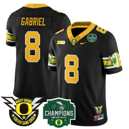 Oregon Ducks 2024 Big Ten Champions Jersey - All Stitched