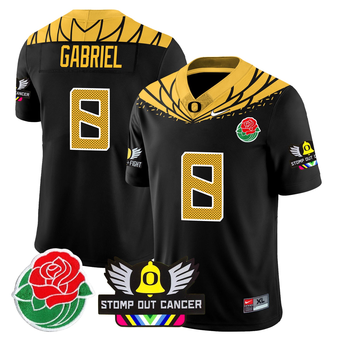 Oregon Alternate 2024 Rose Bowl Vapor Limited Jersey - All Stitched