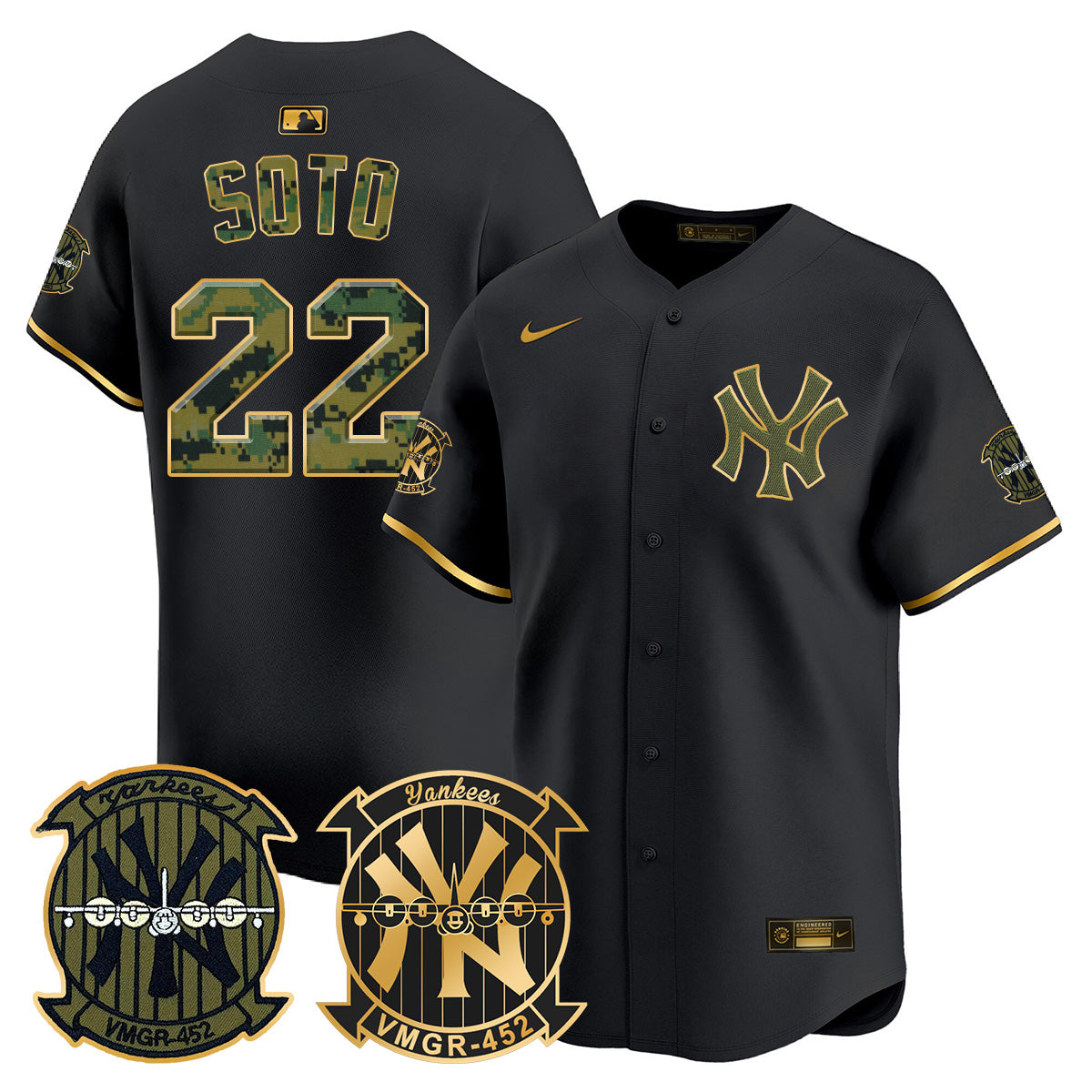 Yankees x USMC 2024 Vapor Premier Limited Jersey TLA - All Stitched