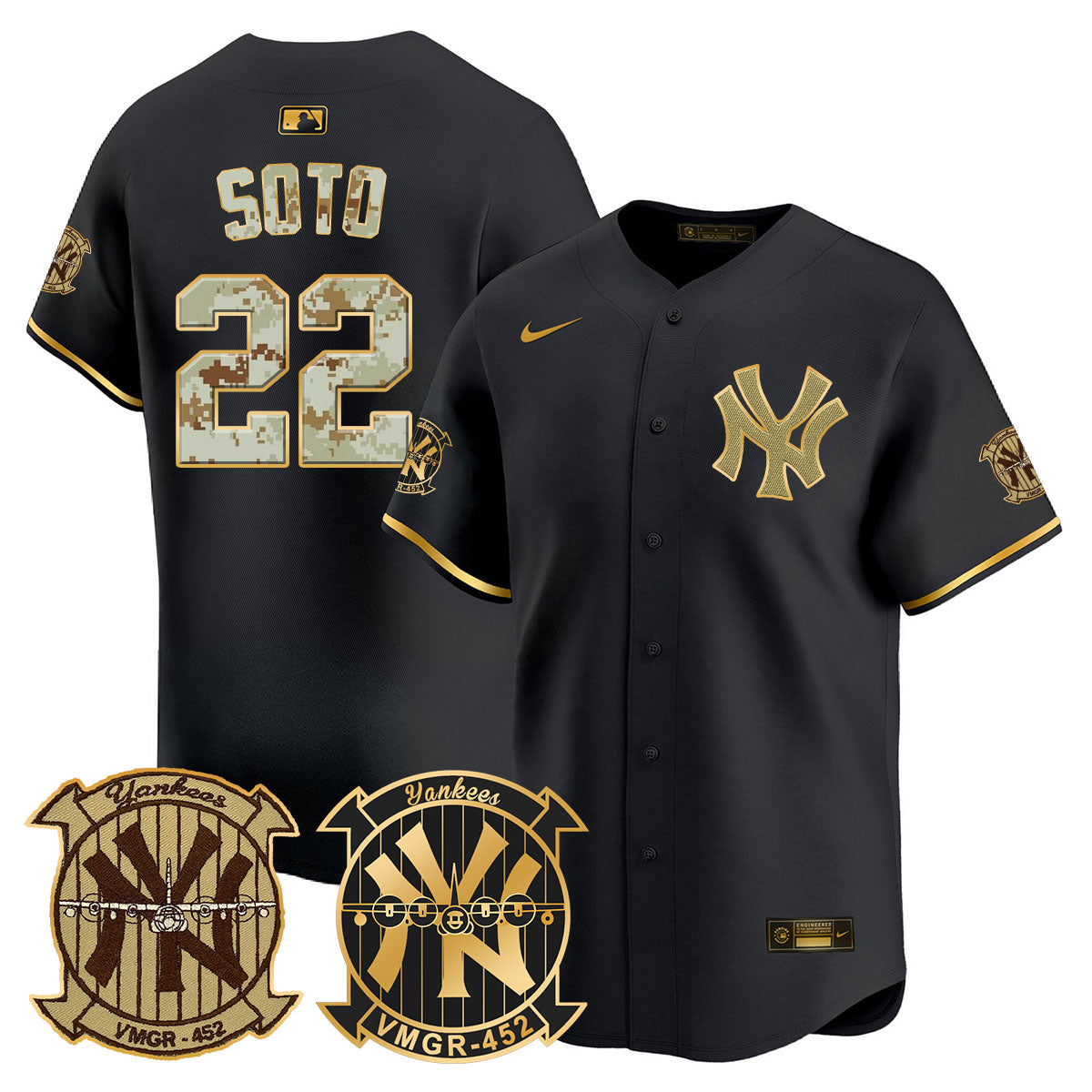 Yankees x USMC 2024 Vapor Premier Limited Jersey TLA - All Stitched