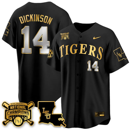 LSU Tigers 2025 College World Series Champions Limited Jersey - All Stitched
