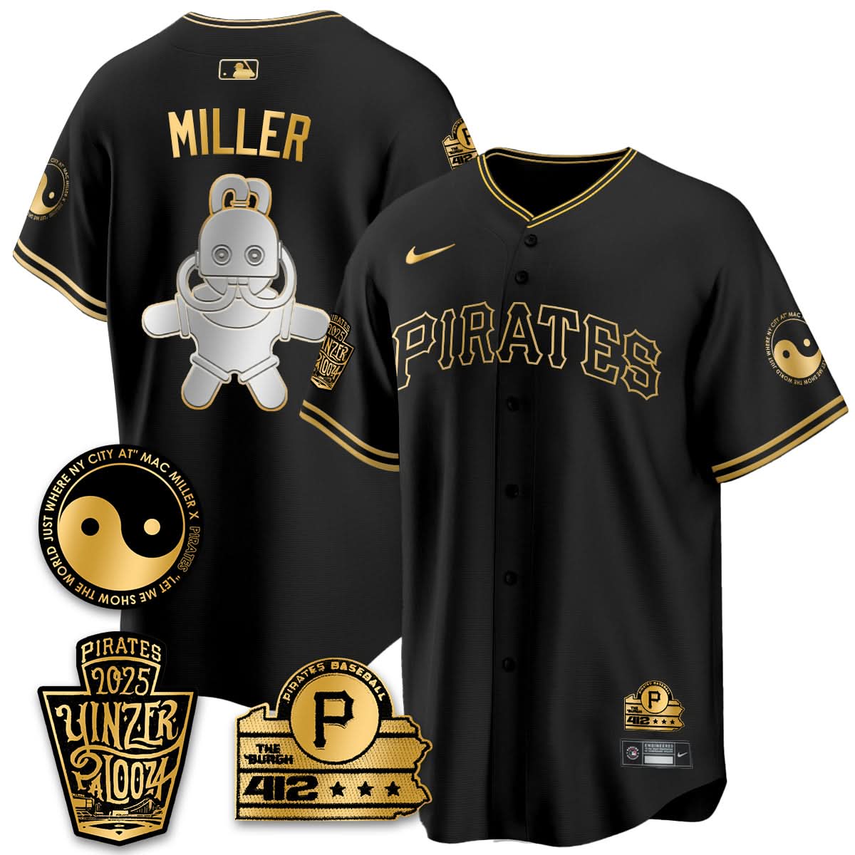 Pittsburgh Pirates Yinzerpalooza 2025 Limited Jersey - All Stitched