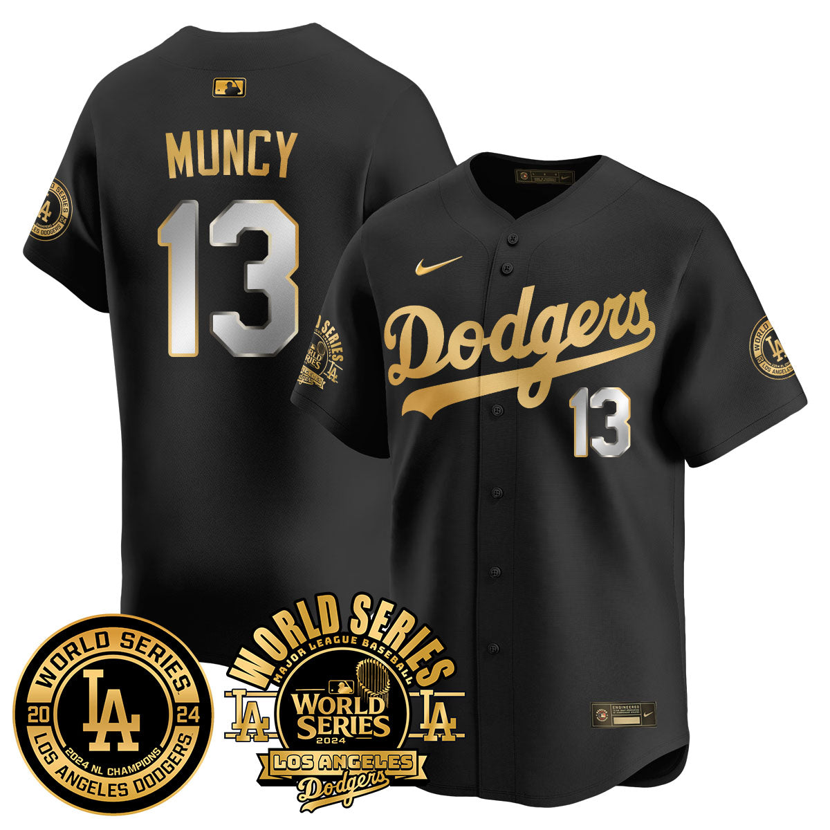 Los Angeles Dodgers World Series 2024 Jersey - All Stitched