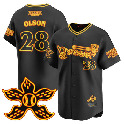 Atlanta Braves Stranger Things 2025 Limited Jersey - All Stitched