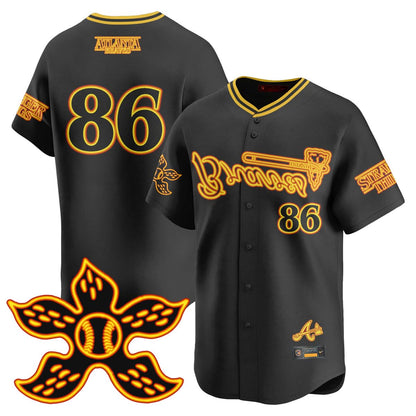 Atlanta Braves Stranger Things 2025 Limited Jersey - All Stitched
