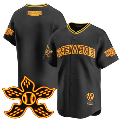 Milwaukee Brewers Stranger Things 2025 Limited Jersey - All Stitched