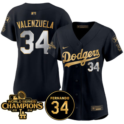 Women Dodgers - World Series Champions 2024 Jersey - All Stitched