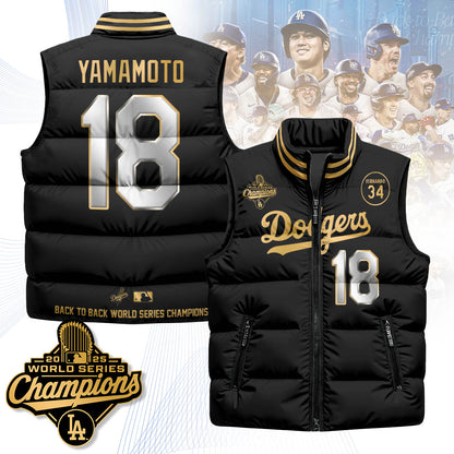 LAD 2025 World Series Champions Puffer Vest