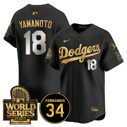 Dodgers Fernando Valenzuela Memorial Jersey - All Stitched