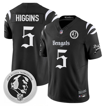 CIN Gothic Vapor Limited Jersey - John Madden Patch - All Stitched