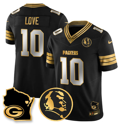 GB 4-Time Champions Vapor Limited Jersey - John Madden Patch - All Stitched