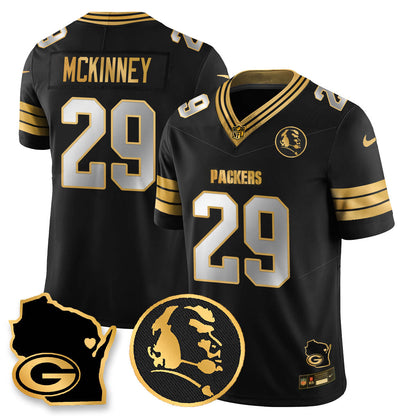 GB 4-Time Champions Vapor Limited Jersey - John Madden Patch - All Stitched