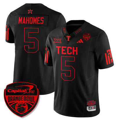 TTU Stranger Things Vapor Limited Football Jersey - Orange Bowl - All Stitched