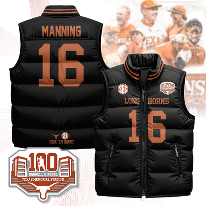 Texas Longhorns Unisex Puffer Vest